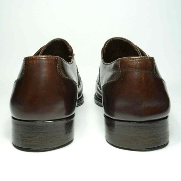 SALVATORE FERRAGAMO Lavorazione Mens 10.5 Brown Italian Designer Dress Oxfords main image 15
